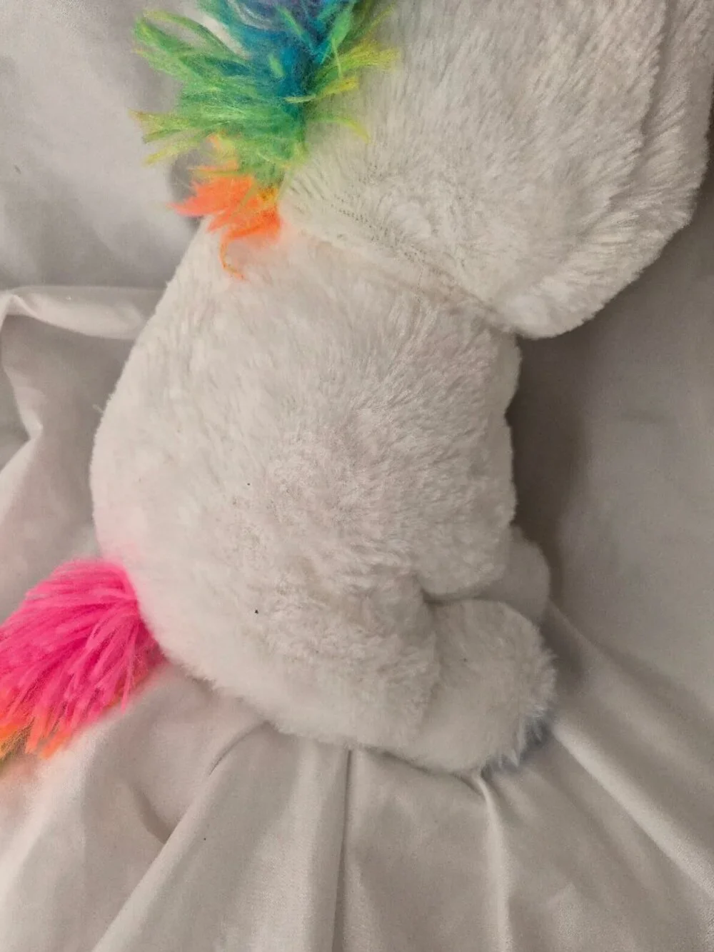 Linzy Toys Sparkly Star Unicorn Plush Rainbow Mane Blue Starry Accent Stuffed